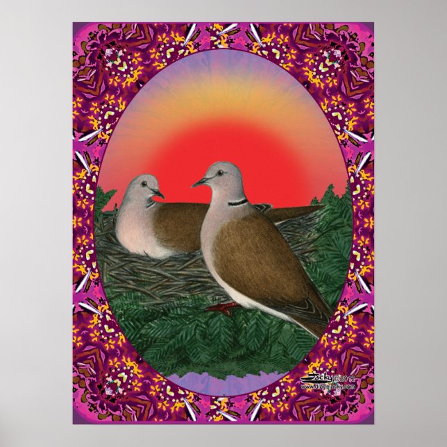 Doves Framed Poster (Front)