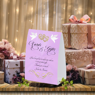 Doves & Hearts Cards & Gifts - Lavender Pearl/Gold