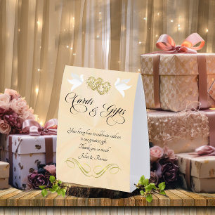 Doves & Hearts Cards & Gifts - Peach Pearl/Gold
