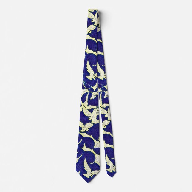 Doves in Flight Tie (Front)