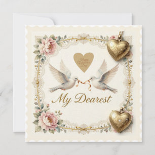 Doves of Love – Vintage Valentine’s Day Card