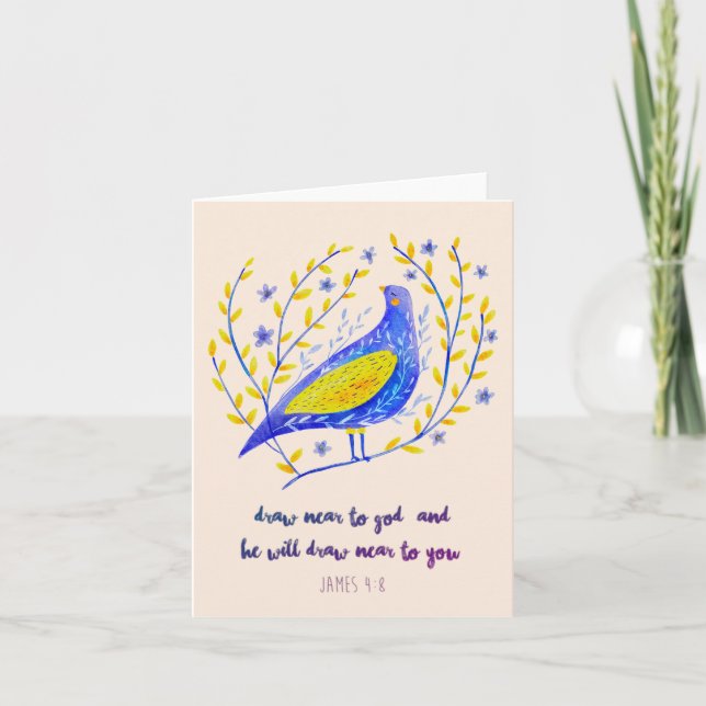 Doves of Peace: Ukraine Unity and Harmony Card (Front)