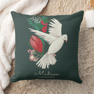 Doves peace on earth Christmas Cushion