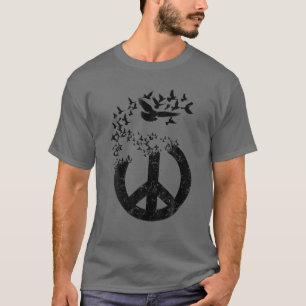 Doves Peace Sign Gift Cute Turtledove Lovers Boy T-Shirt
