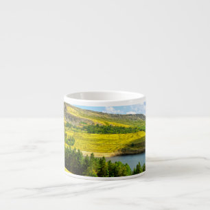 Dovestone Reservoir in the summer sunshine Espresso Cup