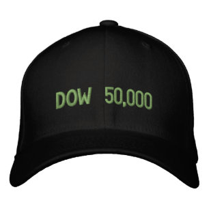 Dow 50,000 Stock Market Celebration Embroidered Hat