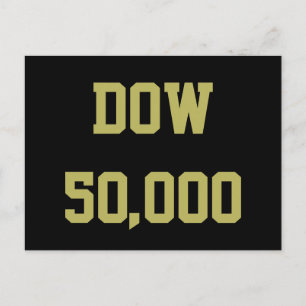 Dow 50,000 Stock Market Celebration Postcard