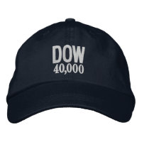 DOW Stock Market 40K 40,000 2024 Custom Embroidery