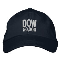 DOW Stock Market 50K 50,000 2025 Custom Embroidery