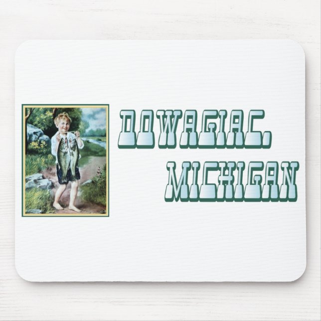 Dowagiac Michigan Mouse Mat (Front)