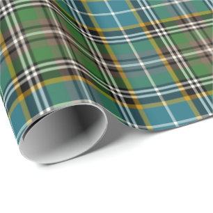 Dowling Clan Tartan Irish Plaid Pattern Wrapping Paper