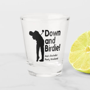 Down and Birdie Shot Glass