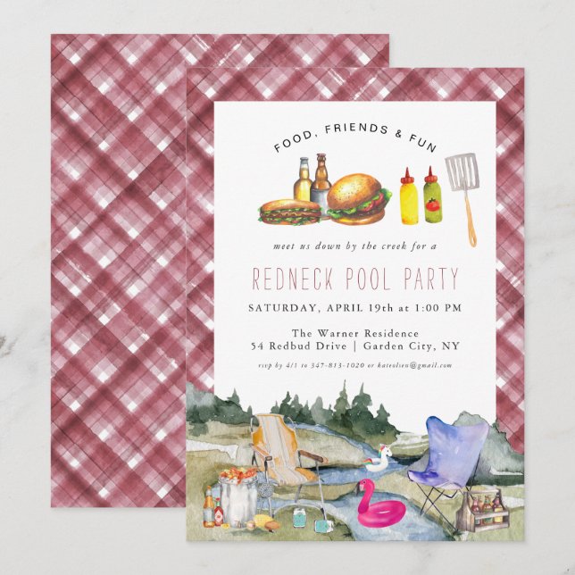 Down by the Creek | Redneck Pool Party (Front/Back)