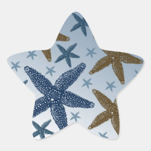 Down by the Sea Starfish Star Sticker