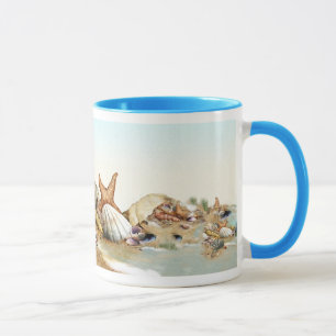 Down By The Seashore Shells Mug