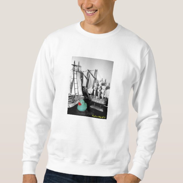 "Down by the Seaside" Rubber Duck Sweatshirt (Front)