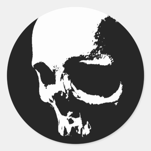 Down Classic Round Sticker (Front)