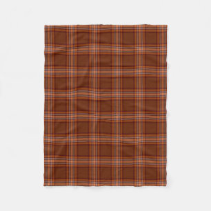 Down County Irish Tartan Fleece Blanket