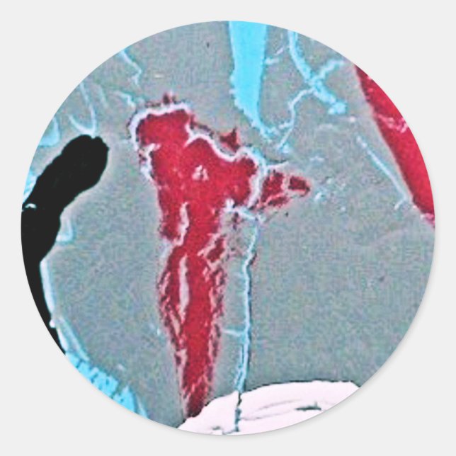 DOWN DRIP CLASSIC ROUND STICKER (Front)
