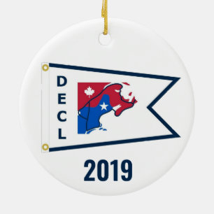 Down East Cruisers Loop (White, 2019)  Ornament