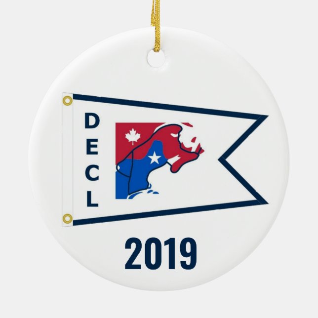 Down East Cruisers Loop (White, 2019)  Ornament (Back)