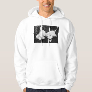 down fluffy hoodie