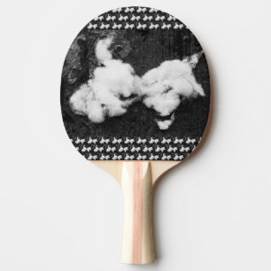 down fluffy ping pong paddle