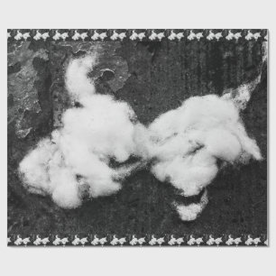 down fluffy wrapping paper