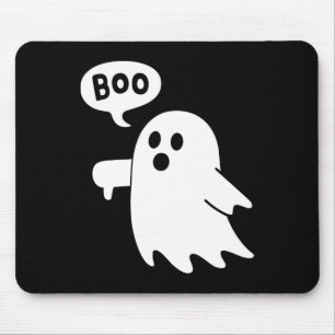 Down Ghost Screaming Boo Disapproval Ghost Hallowe Mouse Mat