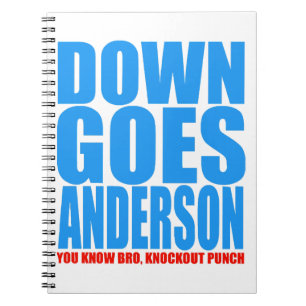 Down Goes Anderson  Notebook