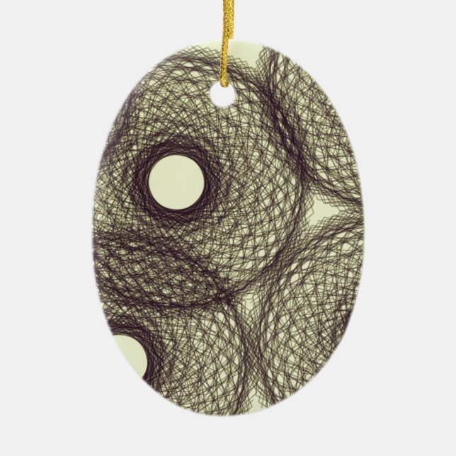 down into darkness ceramic tree decoration (Front)