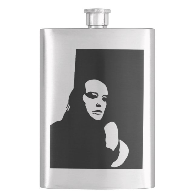 Down Looker Hip Flask (Front)