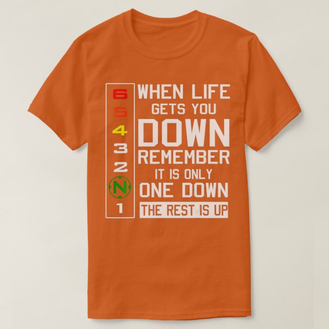 Down Motorbike You When  T-Shirt (Design Front)