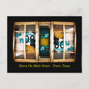 Down On Main Street Canvas Print Postcard