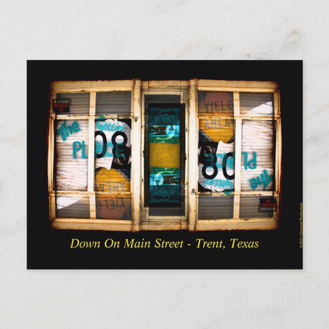 Down On Main Street Canvas Print Postcard (Front)