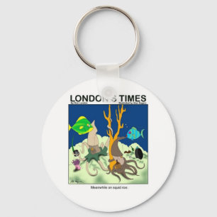 Down On Squid Roe Funny Gifts Tees & Collectibles Key Ring