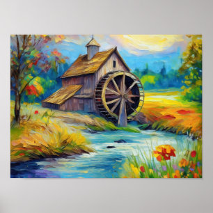 Down On the Farm 2 - Rural Art Scene Poster