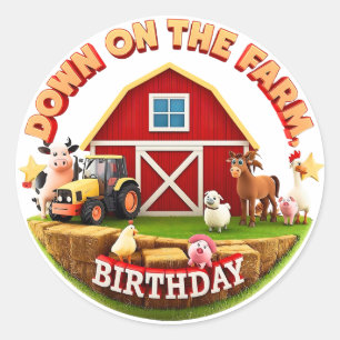 Down on the Farm – Cute Thank You Stickers