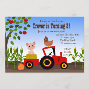 Down on the Farm Invitation