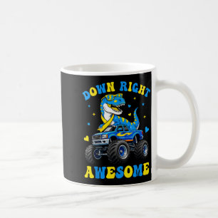 Down Right Awesome Dino World Down Syndrome Day Coffee Mug