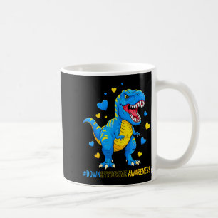 Down Right Awesome Dinosaur Down Syndrome Coffee Mug