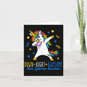 Down Right Awesome Down Syndrome Awareness Dabbing Card