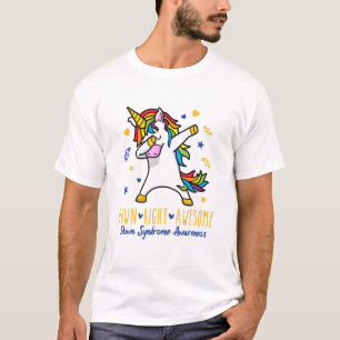 Down Right Awesome World Down Syndrome Awareness D T-Shirt