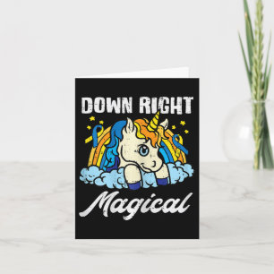 Down Right Magical Unicorn Down Syndrome Awareness Card