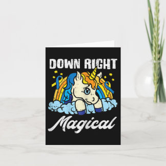 Down Right Magical Unicorn Down Syndrome Awareness Card