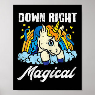 Down Right Magical Unicorn Down Syndrome Awareness Poster