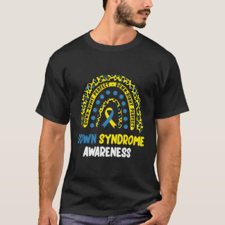 Down-Right Perfect Rainbow T21 Down Syndrome Aware T-Shirt