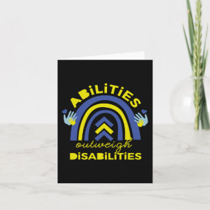Down Syndrome Abilities Outweigh Disabilities Gif Card