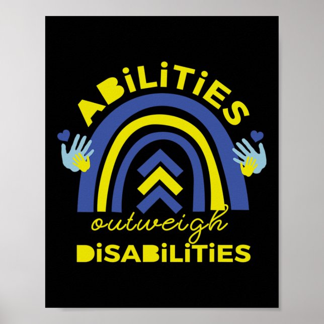 Down Syndrome  Abilities Outweigh Disabilities Gif Poster (Front)