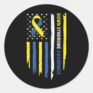 Down Syndrome Awareness 1 Classic Round Sticker
